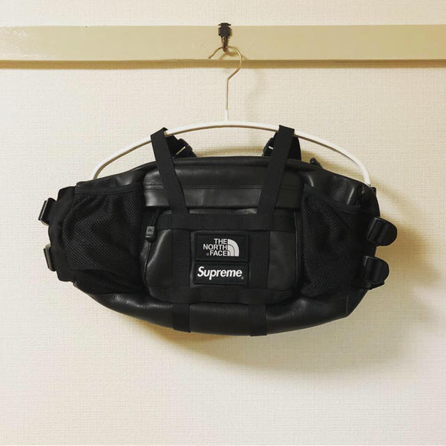 定番人気！ supreme FACE Leather Leather Mountain Waist X Bag Bag