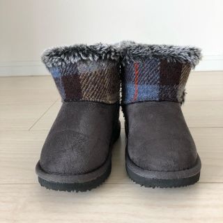 ハリスツイード(Harris Tweed)のハリスツイード  キッズ ムートン ブーツ 17(ブーツ)