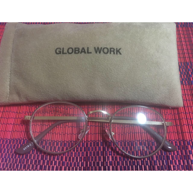 GLOBAL WORK(グローバルワーク)の伊達メガネ レトロ GLOBAL WORK レディースのファッション小物(サングラス/メガネ)の商品写真