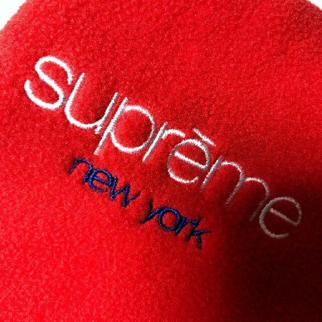 Supreme(シュプリーム)の2回使用 シュプリーム ネックウォーマー 赤 supreme メンズのファッション小物(ネックウォーマー)の商品写真