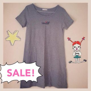 ミルク(MILK)のSALE★MILK☆Ｔシャツワンピ(ひざ丈ワンピース)