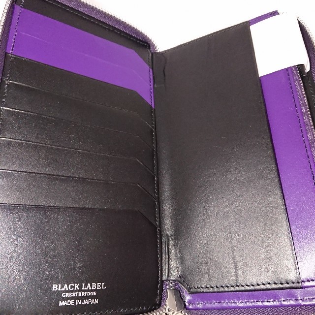 BLACK LABEL CRESTBRIDGE(ブラックレーベルクレストブリッジ)のブラックレーベル クレストブリッジ ラウンドファスナー 長財布 メンズのファッション小物(長財布)の商品写真