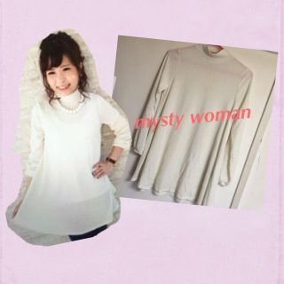 ミスティウーマン(mysty woman)の【新品】mysty woman☆トップス(Tシャツ(長袖/七分))