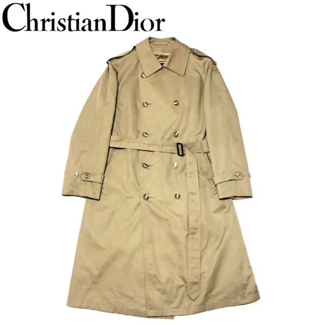 Christian Dior(クリスチャンディオール)の美品 クリスチャンディオール トレンチコート ロングコート ライナー付き メンズのジャケット/アウター(トレンチコート)の商品写真