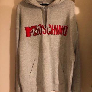 モスキーノ(MOSCHINO)のMOSCHINO H&M コラボ ロゴパーカー フーディー サイズL(パーカー)