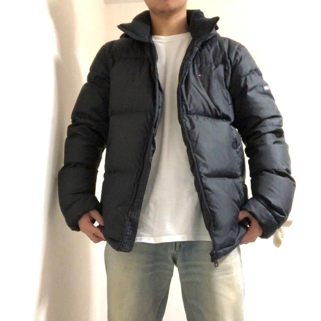 TOMMY(トミー)のLサイズ Tommy Hilfiger ダウン ジャケット ブラック 黒 メンズのジャケット/アウター(ダウンジャケット)の商品写真