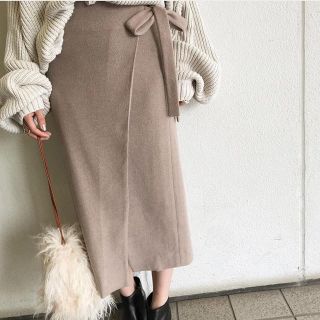 トゥデイフル(TODAYFUL)のTODAYFUL Brushed Wraparound SK(ロングスカート)