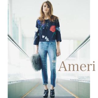 アメリヴィンテージ(Ameri VINTAGE)の【美品❗️】Ameri  Vintage アマンダ トップス(カットソー(長袖/七分))