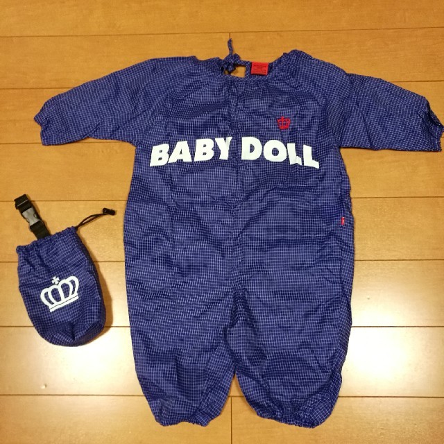 BABYDOLL(ベビードール)のレインコート・膝掛け キッズ/ベビー/マタニティのベビー服(~85cm)(ロンパース)の商品写真