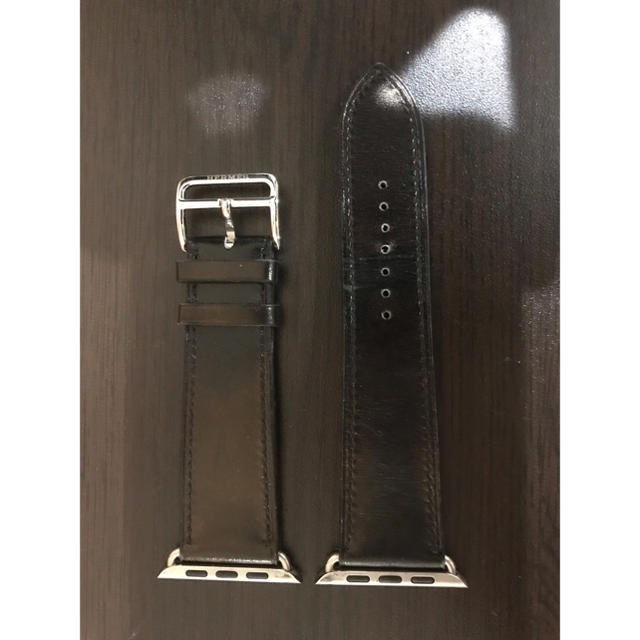 Hermes(エルメス)の【美品】エルメス HERMES アップルウォッチ レザーベルト 42ミリ メンズの時計(レザーベルト)の商品写真