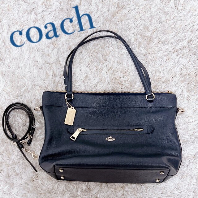 47%割引 ネット限定 COACH - コーチトートバッグ F54687 ネイビー
