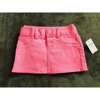 ベビーギャップ(babyGAP)の新品　baby GAP 台形スカート　ピンク　８０　12-18month(スカート)