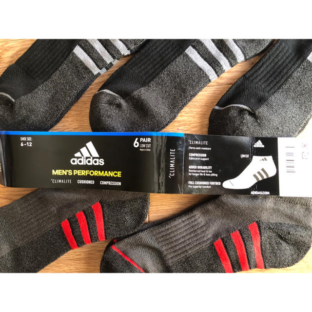 adidas(アディダス)のadidas メンズ用靴下 【5足セット】25〜28cm（黒系） メンズのレッグウェア(ソックス)の商品写真