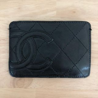 シャネル(CHANEL)の【値下中】シャネル パスケース カード 正規品 定期 名刺 カンボンライン(名刺入れ/定期入れ)