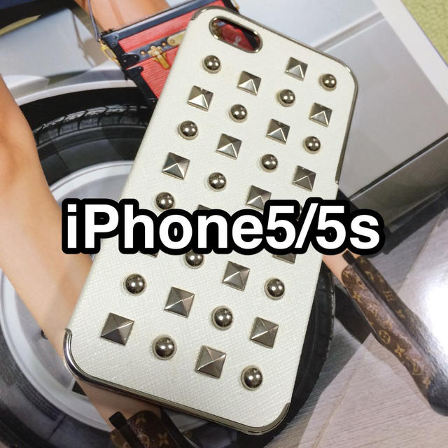 iPhoneケース メタルスタッズ スマホ/家電/カメラのスマホアクセサリー(モバイルケース/カバー)の商品写真