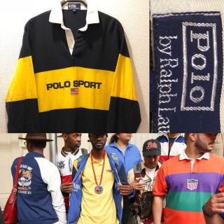 ポロラルフローレン(POLO RALPH LAUREN)の激レア！ポロ ラルフローレン ポロスポーツロゴ ラガーシャツ(その他)