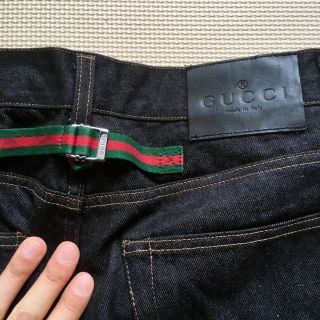 グッチ(Gucci)の値下げ！美品！GUCCI ジーンズ トムフォード 黒 size46(30インチ)(デニム/ジーンズ)