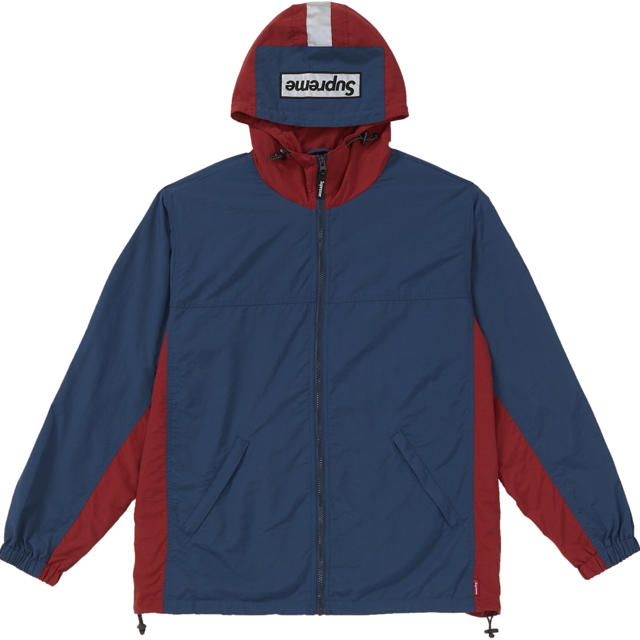 SUPREME 2-Tone Zip Up Jacket Navy L