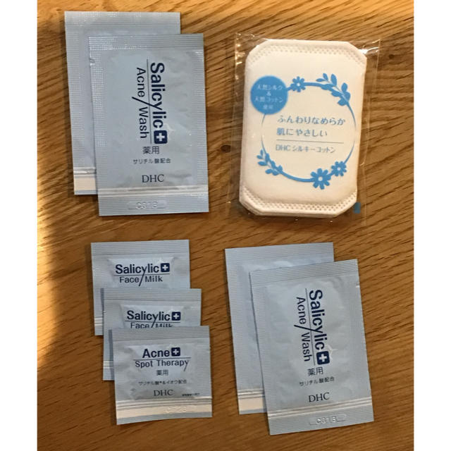 DHC - 旅行用 DHC アクネコントロール ローション、ミルク、コットン セット ニキビの通販 by るーぱこ's shop|ディーエイチシーならラクマ