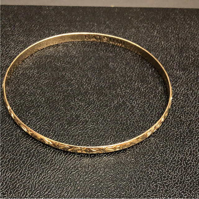 14K ハワイアンジュエリーバングルブレスレット