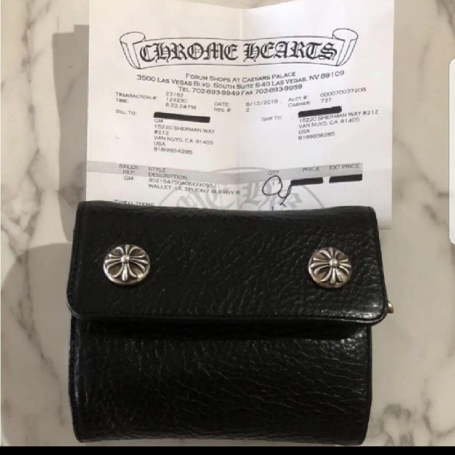 Chrome Hearts(クロムハーツ)のデイトナ様専用　CHROME HEARTSリルスプーン メンズのファッション小物(折り財布)の商品写真