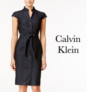 カルバンクライン(Calvin Klein)の美品 ワンピース カルバンクライン タイトワンピース(ひざ丈ワンピース)