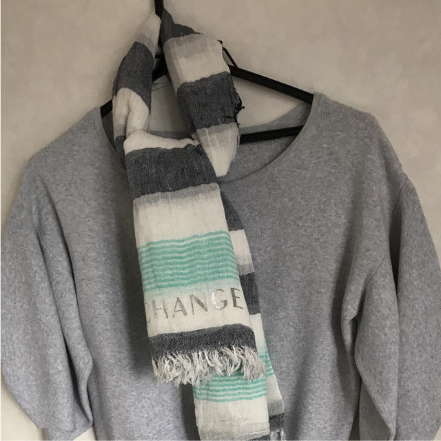 ARMANI EXCHANGE - アルマーニエックスチェンジ 麻と綿素材のスカーフ新品 タグ付きの通販 by ヨシミ's shop