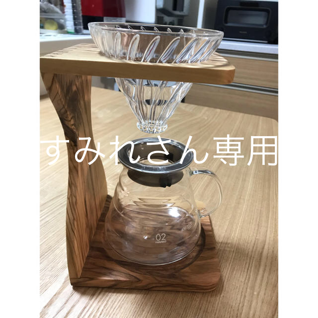 ハリオ HARIO V60 オリーブウッド コーヒー スタンドセット