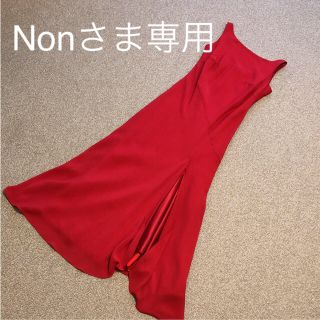 エメ(AIMER)のロングドレス レッド  Ｓ(ロングドレス)