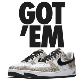 ナイキ(NIKE)のair force 1 cocoa snake(スニーカー)