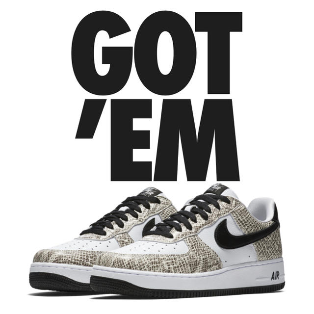 NIKE AIR FORCE 1 LOW COCOA SNAKE 27.5cm靴/シューズ