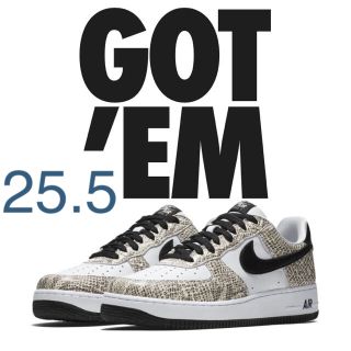 ナイキ(NIKE)のNike Air Force 1 low Cocoa Snake 25.5CM(スニーカー)