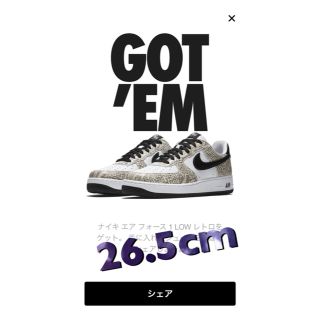 ナイキ(NIKE)のエアフォース1 COCOA SNAKE(スニーカー)