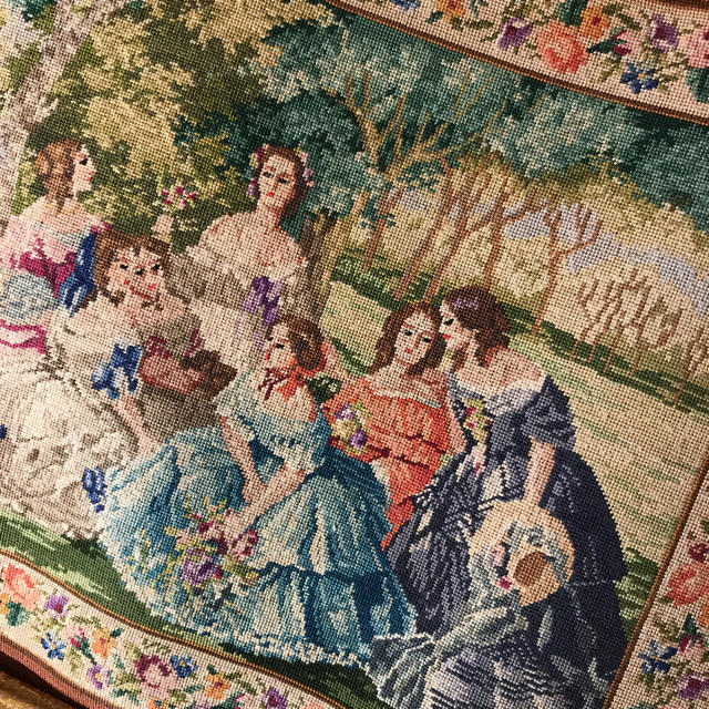 ゴブラン織り刺繍絵画 /アンティークフレームの通販 by lesnuit's shop ゴブラン織り刺繍絵画 /アンティークフレームの通販 by lesnuit's shop