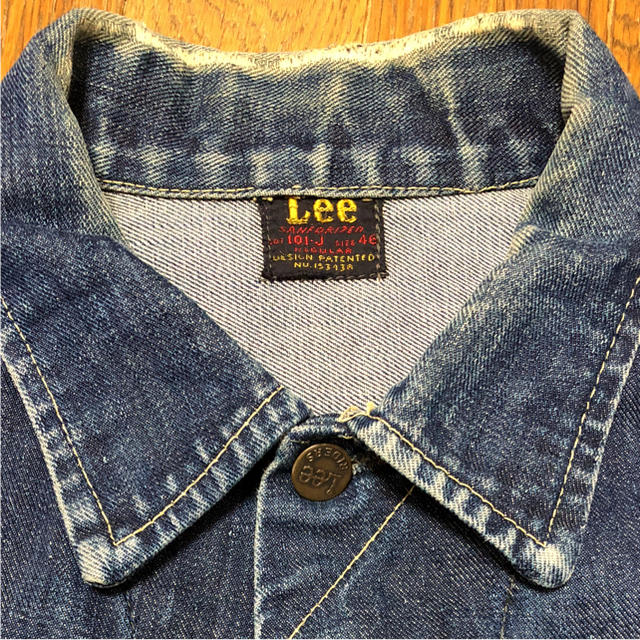 Lee(リー)の40-50s Lee 赤タグ 101-J 46 デニムジャケット ビンテージ メンズのジャケット/アウター(Gジャン/デニムジャケット)の商品写真