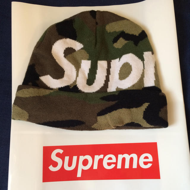 Supreme(シュプリーム)のsupreme logo ビーニー メンズの帽子(ニット帽/ビーニー)の商品写真