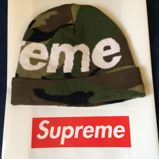 Supreme(シュプリーム)のsupreme logo ビーニー メンズの帽子(ニット帽/ビーニー)の商品写真