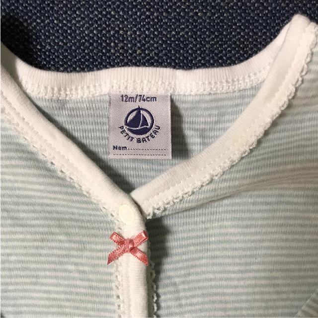 PETIT BATEAU(プチバトー)のプチバトー 足つきカバーオール キッズ/ベビー/マタニティのベビー服(~85cm)(カバーオール)の商品写真