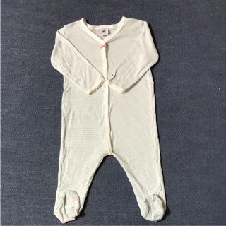 プチバトー(PETIT BATEAU)のプチバトー 足つきカバーオール(カバーオール)