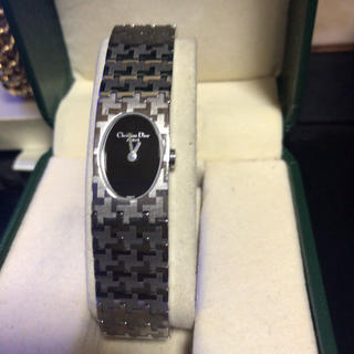 クリスチャンディオール(Christian Dior)の正規品 ミス ディオール ブラック＆シルバー(腕時計)