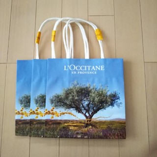 ロクシタン(L'OCCITANE)の【L'OCCITANE】手さげ袋 S×3枚(ショップ袋)