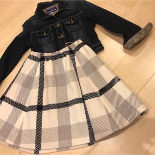 バーバリーブルーレーベル(BURBERRY BLUE LABEL)の平愛梨さん着用クレストブリッジスカート(ひざ丈スカート)