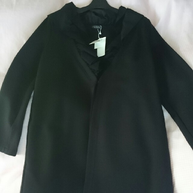 イクコ コート黒 IKUKO 再お値下げ レディースのジャケット/アウター(ロングコート)の商品写真