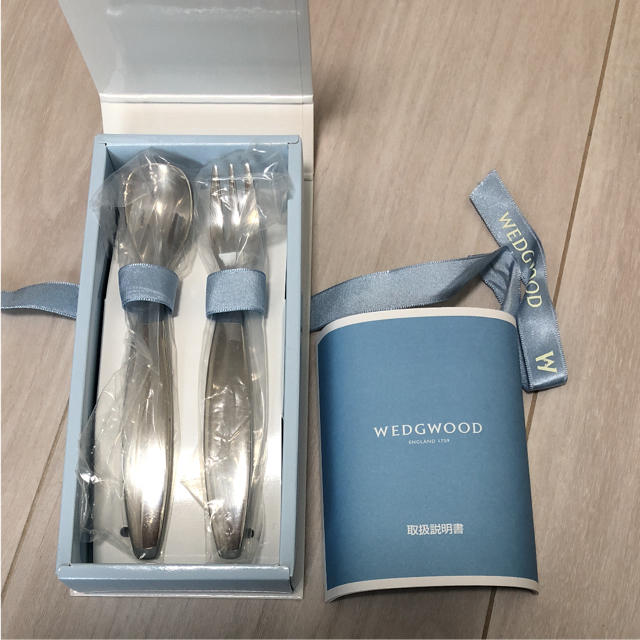 WEDGWOOD(ウェッジウッド)のWEDGEWOOD ＊ ベビースプーン&フォーク キッズ/ベビー/マタニティの授乳/お食事用品(スプーン/フォーク)の商品写真