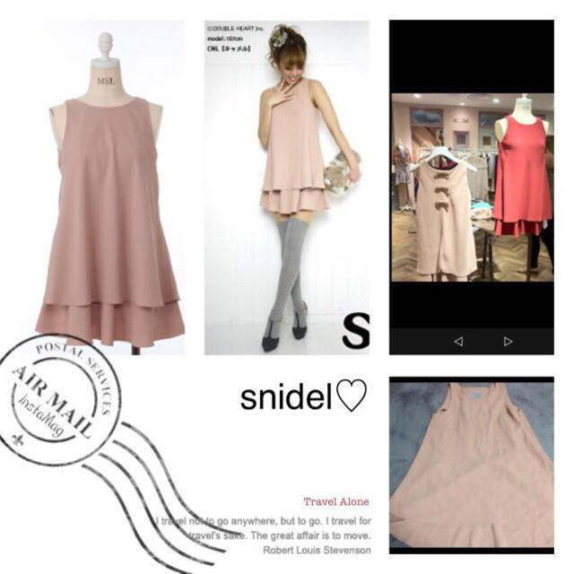 snidel♡バッグリボンワンピース