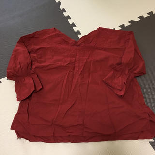 美品 赤 シャツ Mサイズ(Tシャツ(長袖/七分))