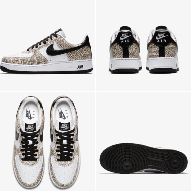 SNKRSゲリラ NIKE AIR FORCE1 COCOA SNAKE US7 2