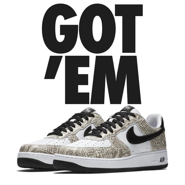 27cm NIKE AIR FORCE 1 LOW COCOA SNAKEスニーカー