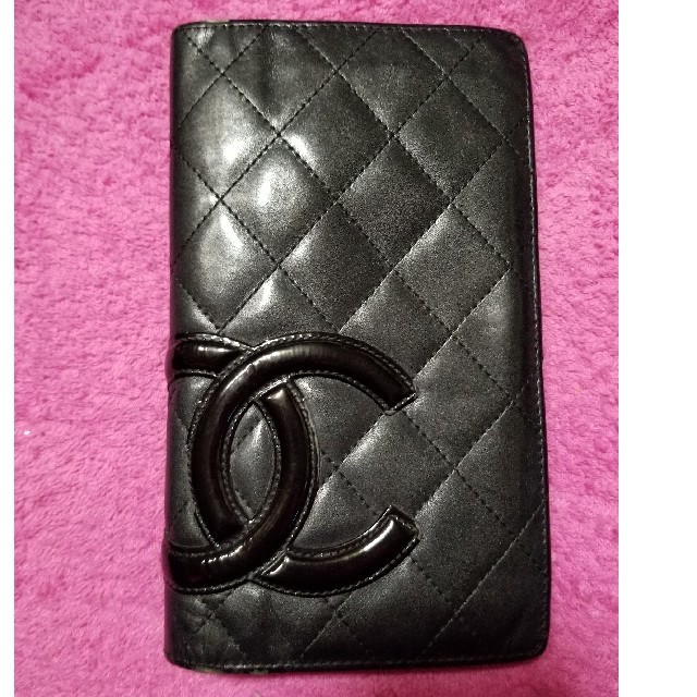 CHANEL(シャネル)の【みけこ様専用】CHANEL財布　　CHANELカンボンライン長財布　ピンク レディースのファッション小物(財布)の商品写真