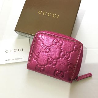 グッチ(Gucci)のGUCCI 限定メタルピンク 小銭入れ 新品(コインケース)